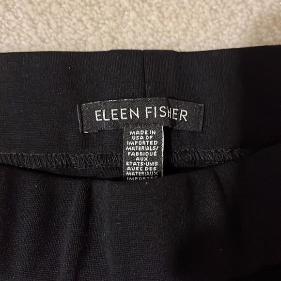 Eileen Fisher Midnight Petite Jersey Wide Leg Pants Sz S/P - Picture 3 of 7